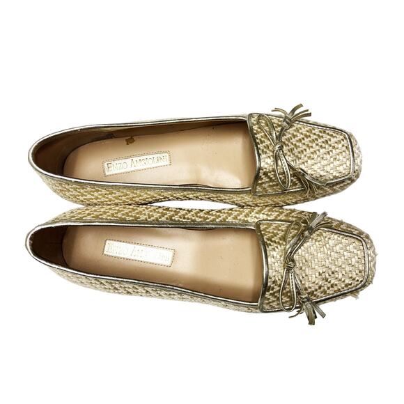 Enzo Angiolini Light Gold Loafers Size M - Picture 2 of 7